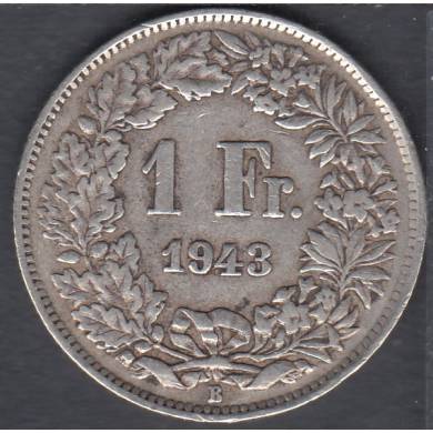 1943 B - 1 Franc - Switzerland