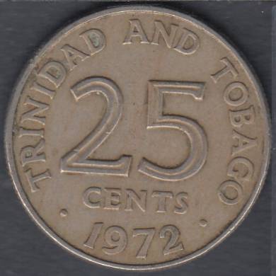 1972 - 25 Cents - Trinidad & Tobago