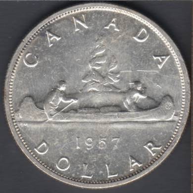 1957 - EF - Scratch - Canada Dollar