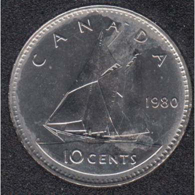1980 - B.Unc - Canada 10 Cents