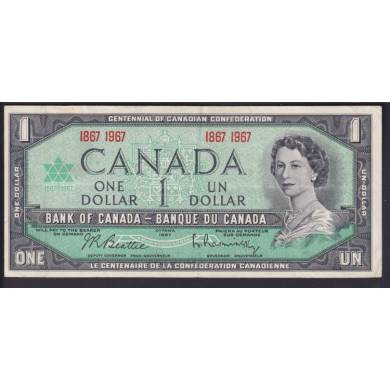 1867 1967 $1 Dollar - EF - Beattie Rasminsky