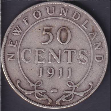 Newfoundland - 1911 - VG - 50 Cents