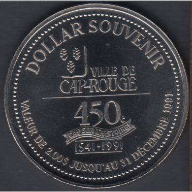 Cap Rouge - 1991 - 1541 - 450° 1ière de la visite de Jacques Cartier - $2 Trade Dollar