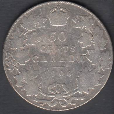 1908 - VG - Canada 50 Cents