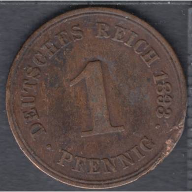 1893 A - 1 Pfennig - Rim Nick - Germany