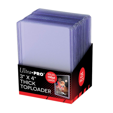 ULTRA PRO - 3'' x 4'' Thick Toploader - 100 PT - 25 Pack