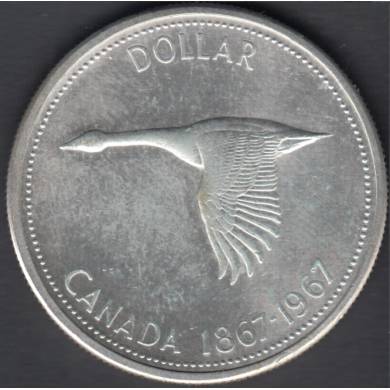 1967 - EF - Polished - Canada Dollar