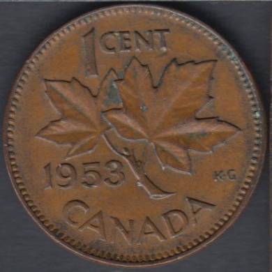 1953 - SF - VF - Canada Cent