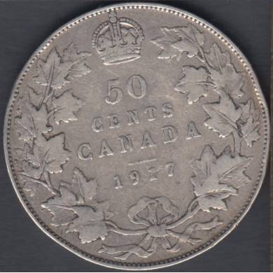 1917 - VG/F - Canada 50 Cents