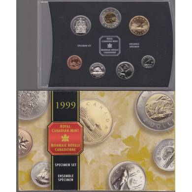 1999  CANADA SPECIMEN SET  - 7 COINS SET - ORIGINAL RCM MINT