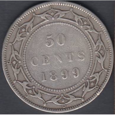 1899 - VG - N '9' - 50 Cents - Newfoundland