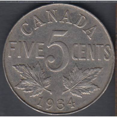 1934 - EF - Canada 5 Cents