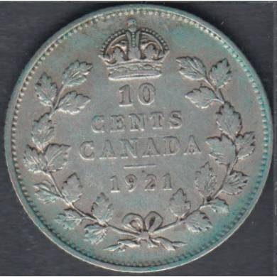 1921 - Fine - Canada 10 Cents