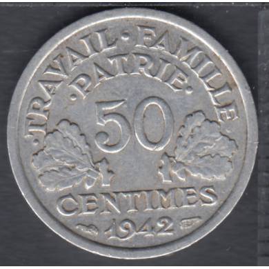 1942 - 50 Centimes - France