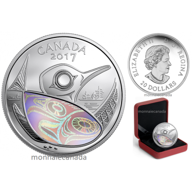 2017 - $20 - 1 oz. Pure Silver Hologram Coin - Canada: Protecting our Future