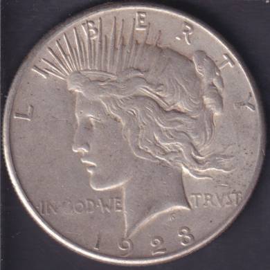 1923 S - VF - Peace Dollar USA