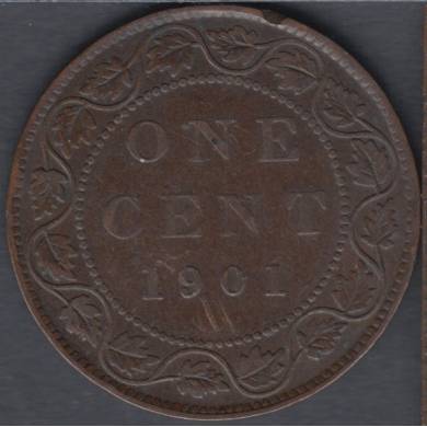 1901 - F/VF - Canada Large Cent