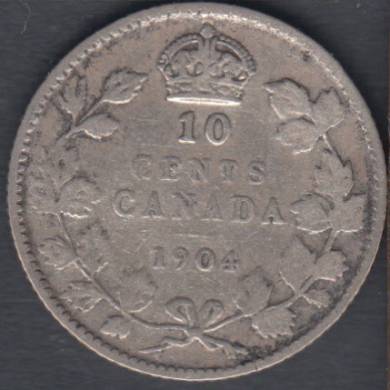 1904 - VG - Canada 10 Cents
