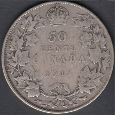 1918 - VG - Canada 50 Cents