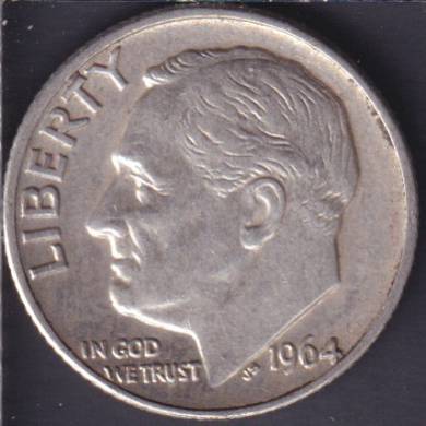 1964 D - Roosevelt - 10 Cents USA