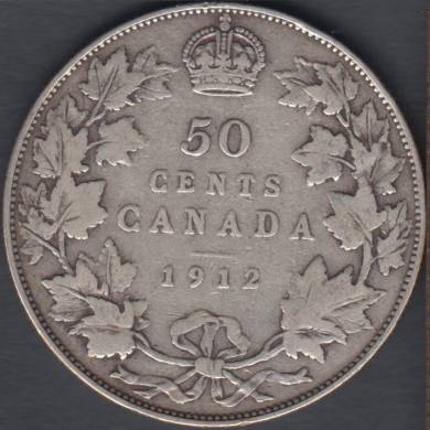 1912 - VG/F - Canada 50 Cents