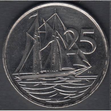 1999 - 25 Cents - Cayman Islands