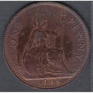 1965 - 1 Penny - Cleaned - Great Britain