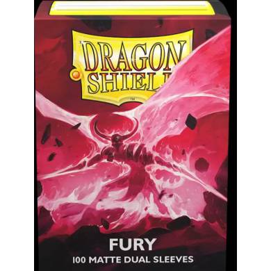 Dragon Shield - 100 Standard Size Card Sleeves - Fury - Matte Dual
