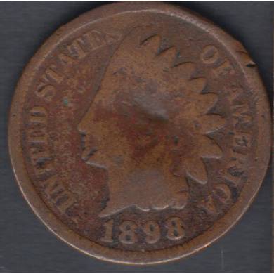 1898 - Damaged - Indian Head Small Cent