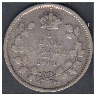 1914 - Good - Canada 5 Cents