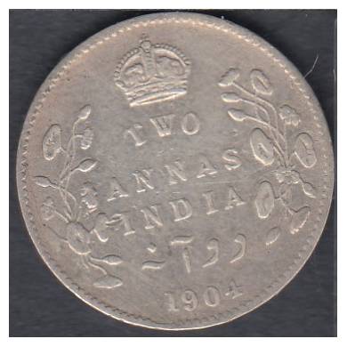 1904 - 2 Annas - India British