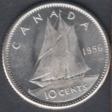 1956 - Nice B.Unc - Canada 10 Cents