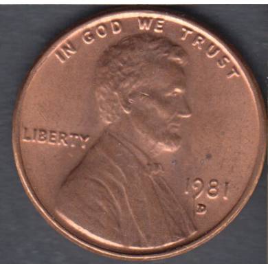 1981 D - B.Unc - Lincoln Small Cent