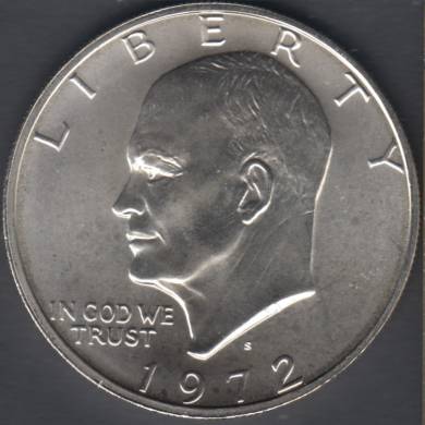 1972 S - B.Unc - Silver - Eisenhower - Dollar