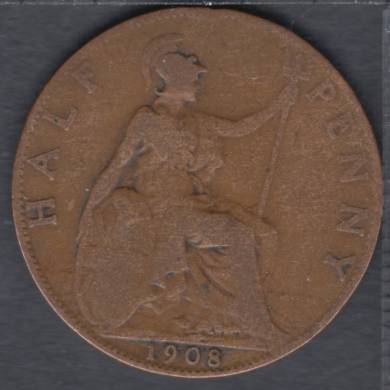 1908 - Half Penny - Great Britain