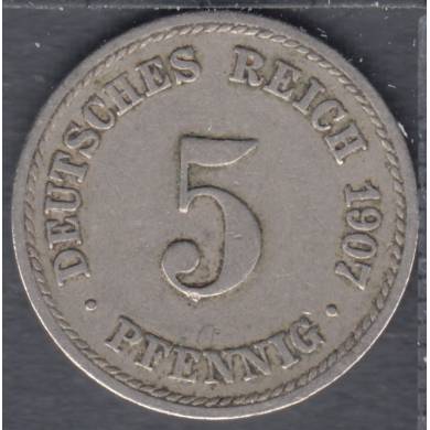 1907 A - 5 Pfennig - Germany