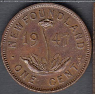 1947 C - EF/AU - 1 Cent - Newfoundland