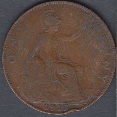 1915 - 1 Penny - Rim Nick - Grande Bretagne