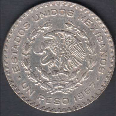 1967 Mo - 1 Peso - Mexico