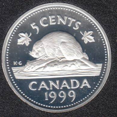 1999 - Proof - Argent - Canada 5 Cents