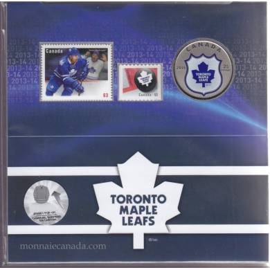 2014 - Ensemble-cadeau pièce et timbres de la LNH - Toronto Maple Leafs