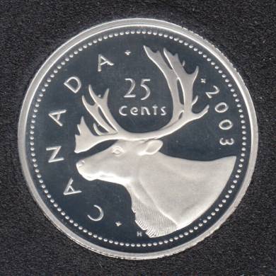 2003 - Proof - Argent - Canada 25 Cents