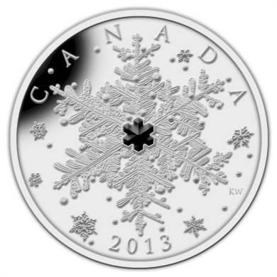 2013 - $20 - Pièce de 1 oz en argent fin - Flocon hivernal