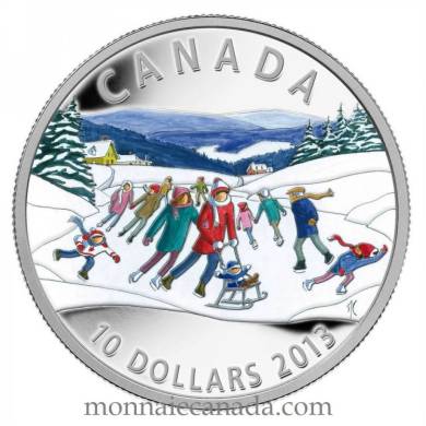 2013 - $10 Fine Silver Coin - Winter Scene