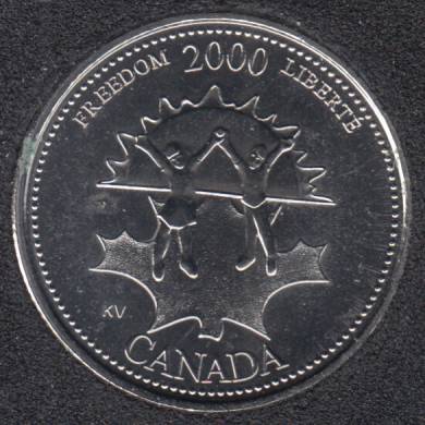2000 - #911 NBU - Freedom - Canada 25 Cents