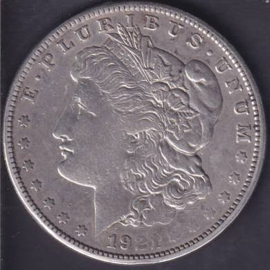 1921 S - EF - Weak '21' - Morgan Dollar USA