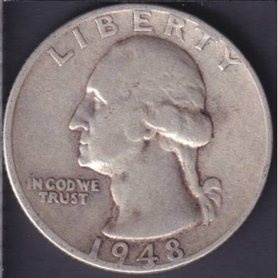 1948 S - Washington - 25 Cents