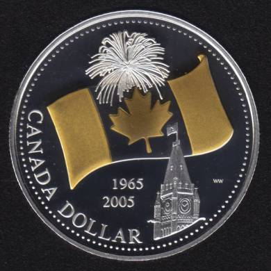2005 - Proof - Argent Fine Silver - Gold Plated - Canada Dollar