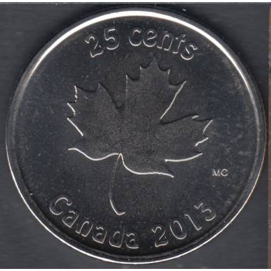 2013 - B. Unc - Oh Canada - 25 Cents