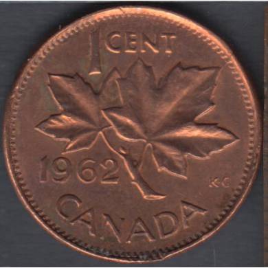 1962 - B.Unc - Hanging '2' - Canada Cent